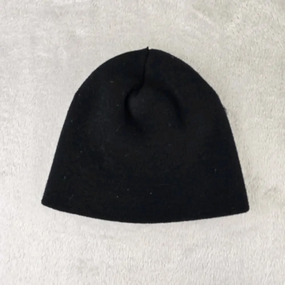 Y2K Tribal Dragon Knit Mens Beanie Black Hat Embroidered Vintage Skate Grunge